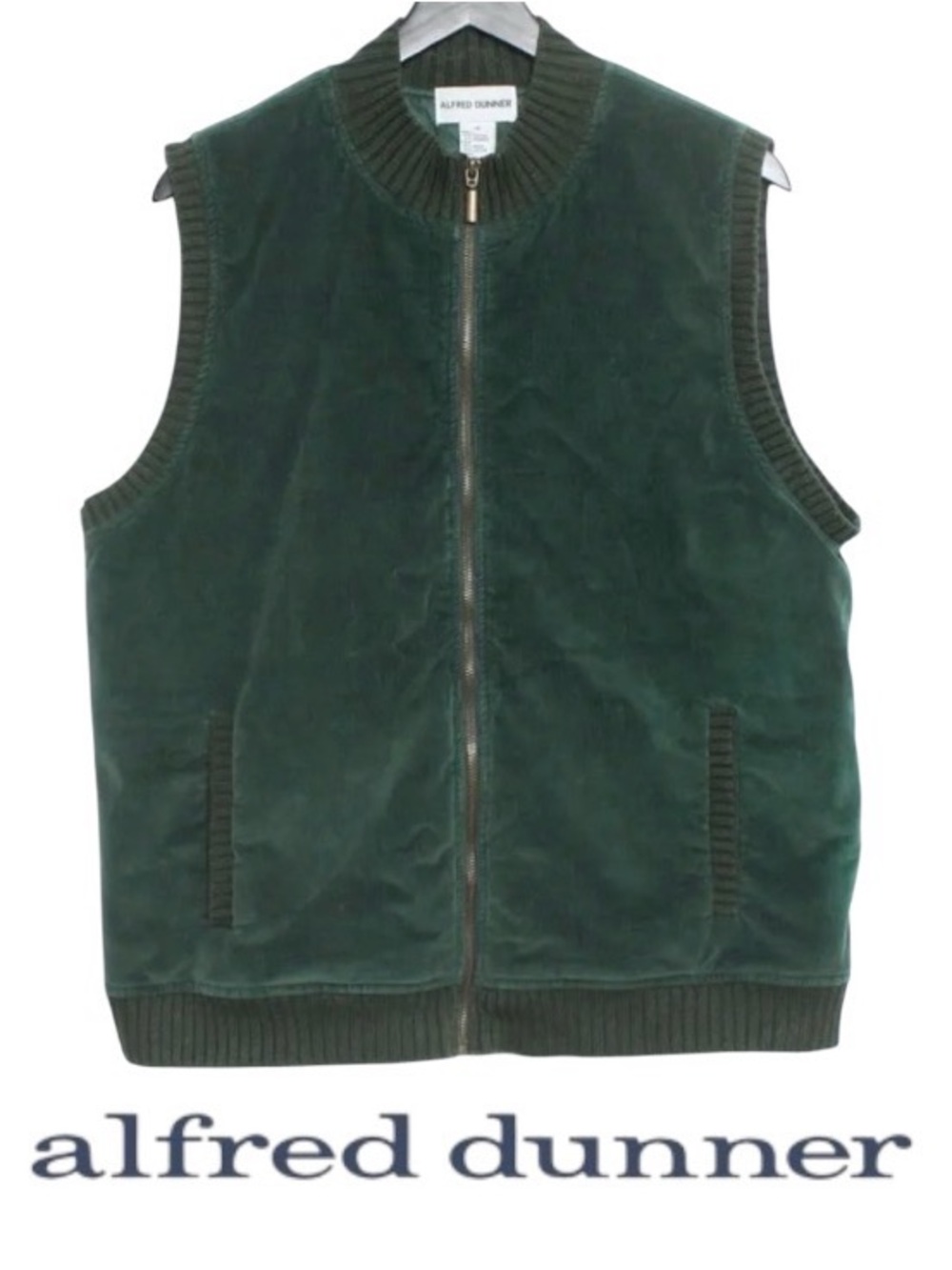 20W Alfred Dunner Women’s Forest Green Corduroy Vest